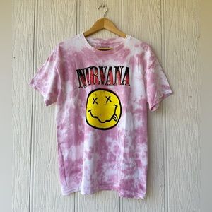NEW NIRVANA Tie-Dye Graphic Tee